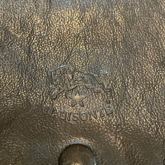Vintage Il Bisonte Black Leather Crossbody Bag Made in Italy - Picture 3 of 7